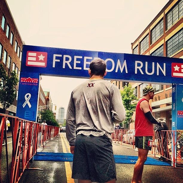 Boston Photograph - Freedom Run With A View @cambridge5k by Ryan Laperle