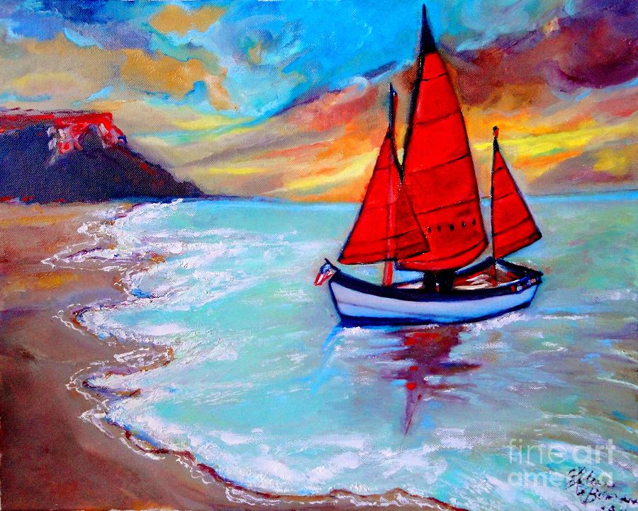 Freedom Sails Painting by Helena Bebirian