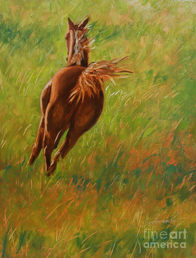 Horse Painting - Freedom by Sherri Anderson Horse Painting - Freedom by Sherri Anderson