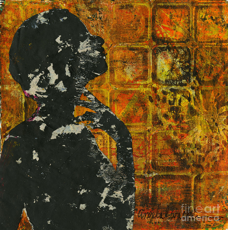 Abstract Mixed Media - Freedom to Pray Whenever I Want by Angela L Walker