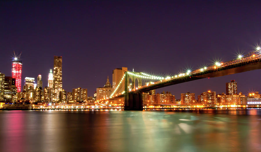Freedom Tower And Brooklyn Bridge Photograph by Arnab Guha Photography
