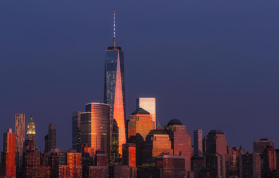 New York City Photograph - Freedom Tower Glow II by Susan Candelario