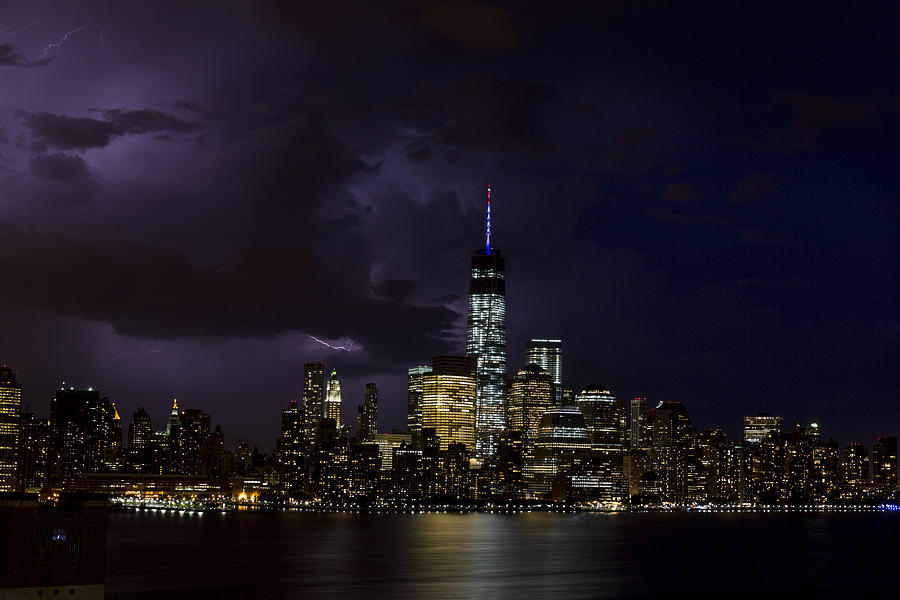 Freedom Tower Storm Photograph by D Plinth