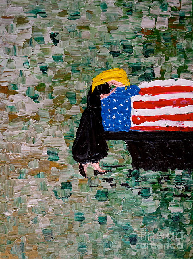 Freedoms Widow Painting by Jacqueline Athmann