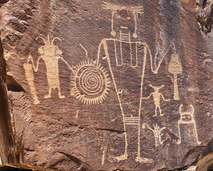 Freemont Culture Petroglyphs Photograph by Melany Sarafis