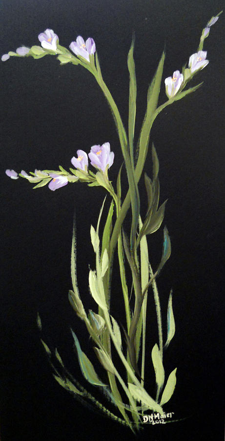 Freesia Painting by Dorothy Maier