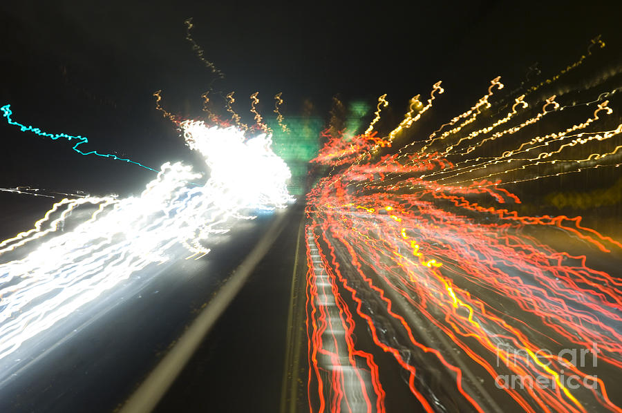 Freeway at night 13 Photograph by Micah May