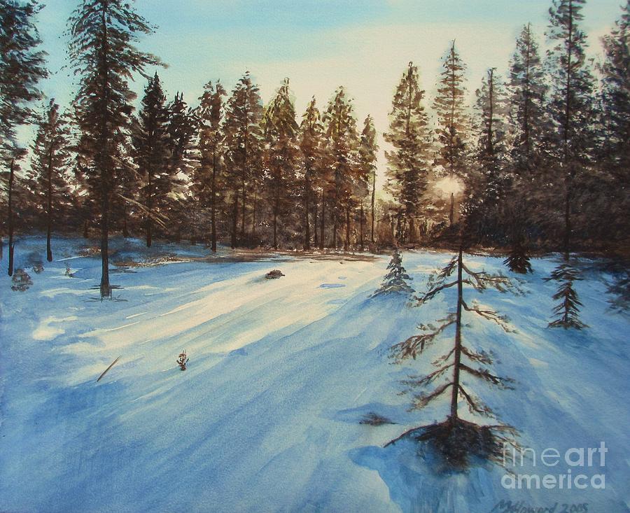 Freezing Forest Painting by Martin Howard