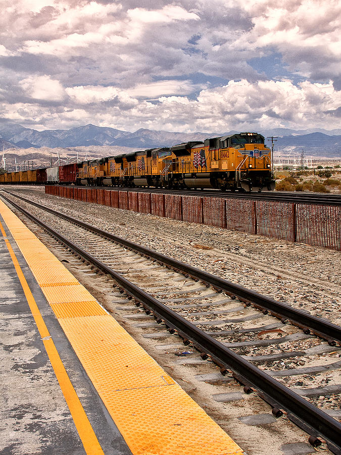 FREIGHT EXPECTATIONS Palm Springs CA Photograph by William Dey