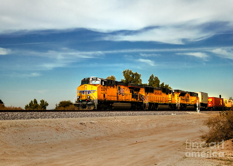 Transportation Photograph - Freight Train by Robert Bales
