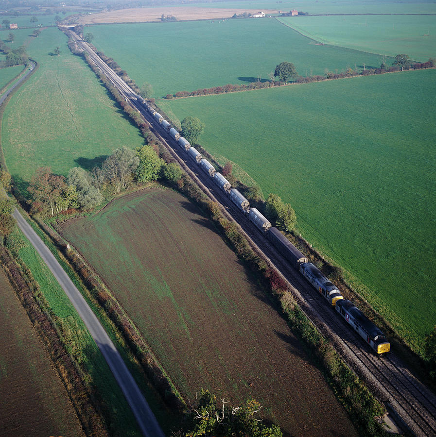 Freight Train Photograph by Skyscan/science Photo Library