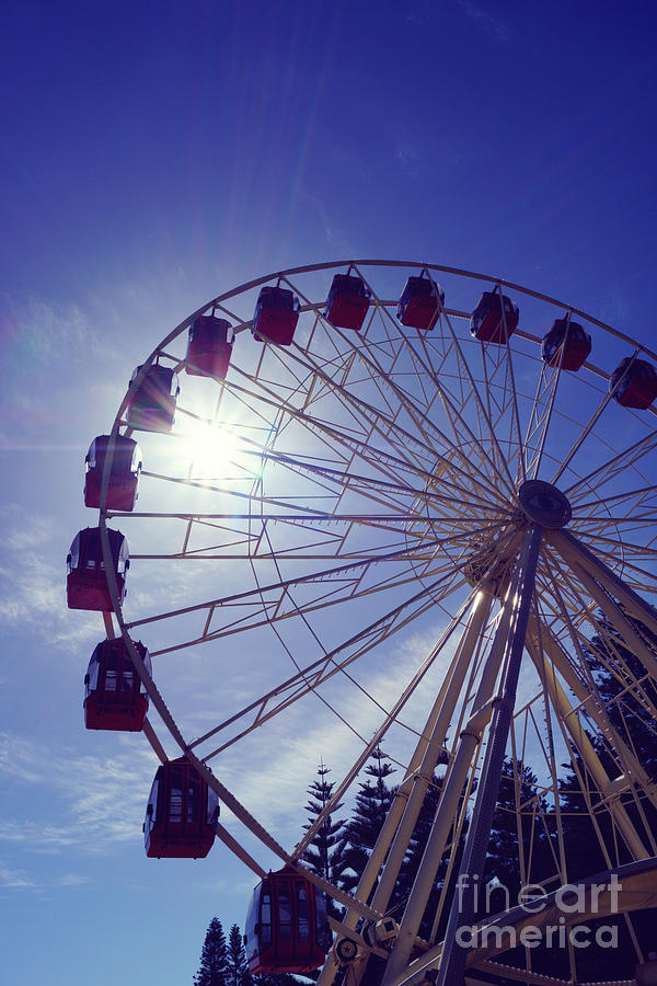 Fremantle Ferris Wheel I Photograph by Cassandra Buckley