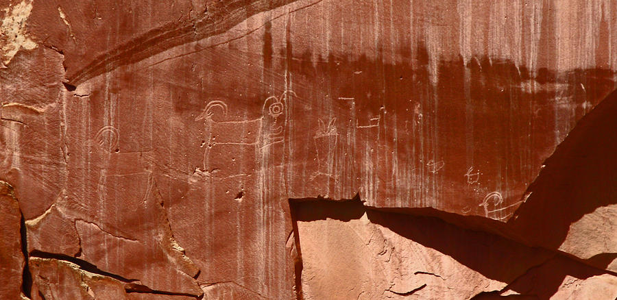 Fremont Culture Petroglyphs in Utah Photograph by Jean Clark
