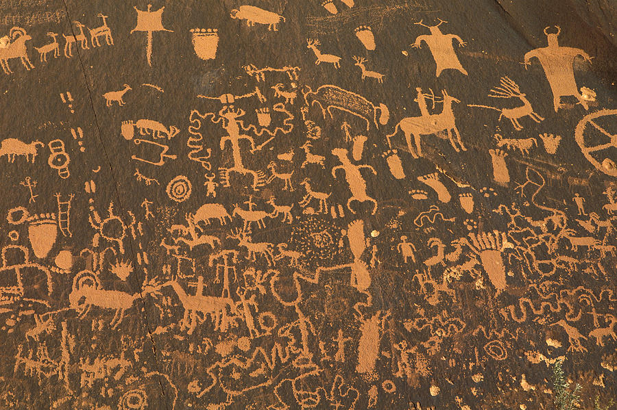 Fremont Petroglyphs Utah Photograph by Gerry Ellis