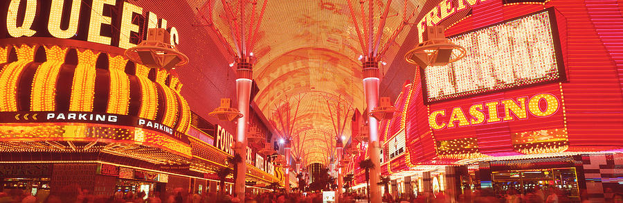 Las Vegas Photograph - Fremont St Experience, Las Vegas, Nv by Panoramic Images