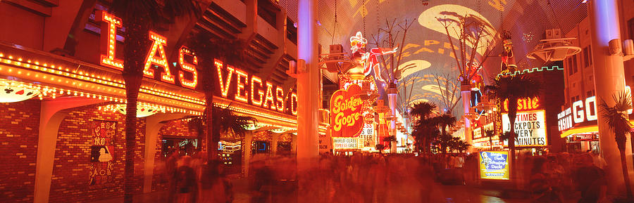 Las Vegas Photograph - Fremont Street Experience Las Vegas Nv by Panoramic Images