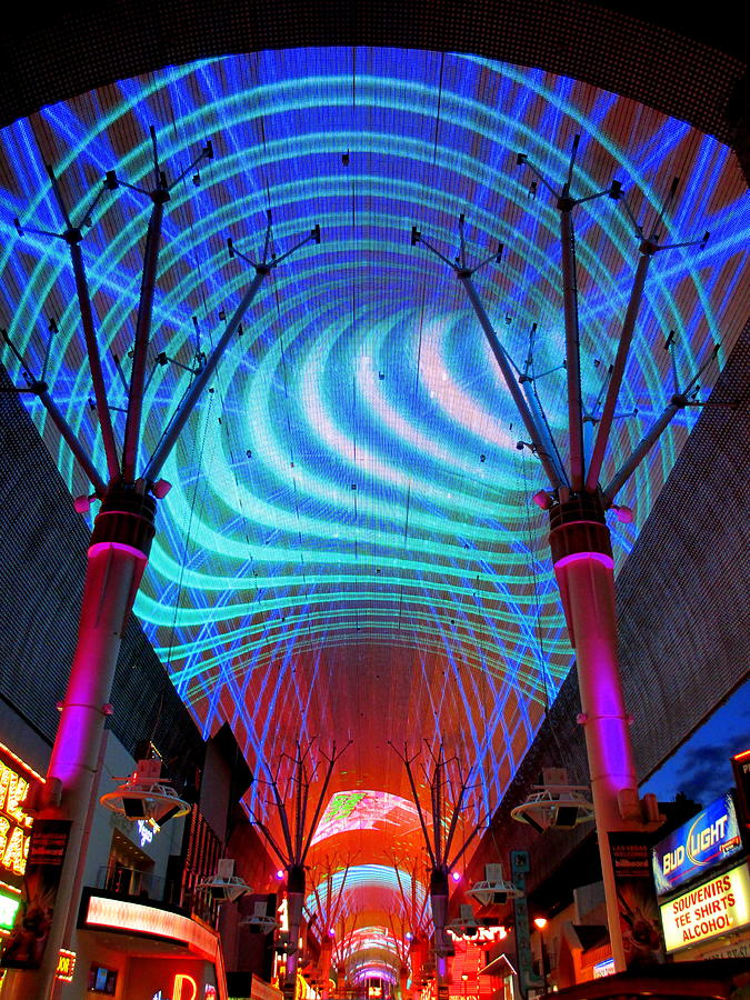 Fremont Street Experience Three Photograph by Randall Weidner