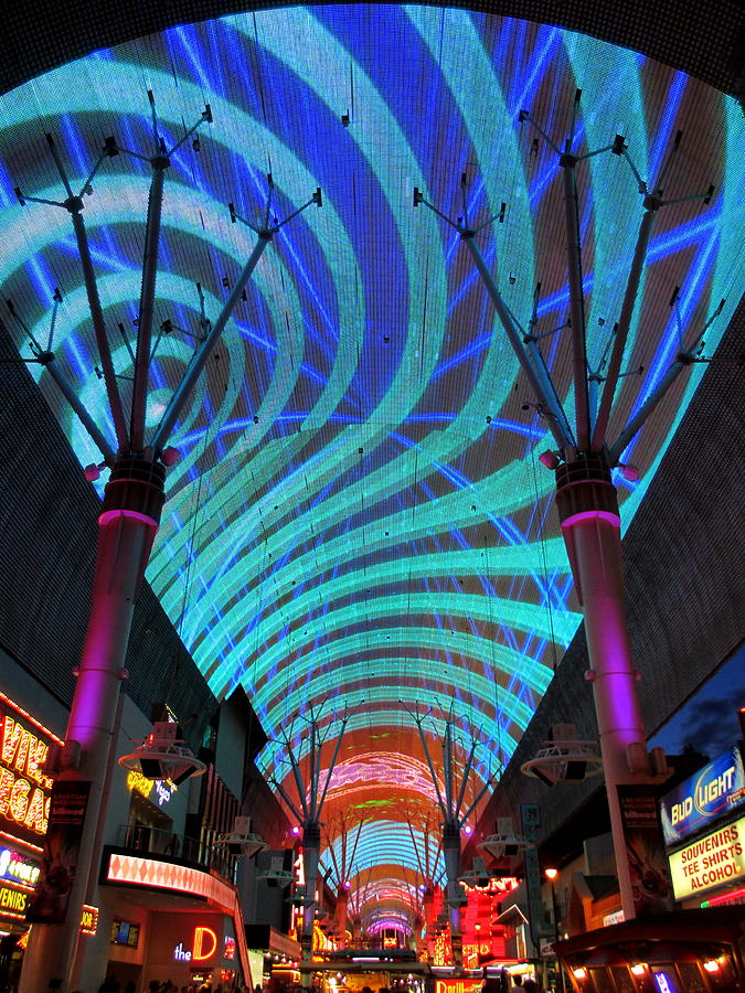 Fremont Street Experience Two Photograph by Randall Weidner - Fine Art ...