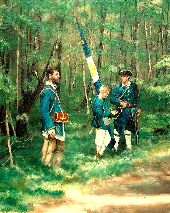 French & Indian War Painting - French and Indian War by C Keith Jones