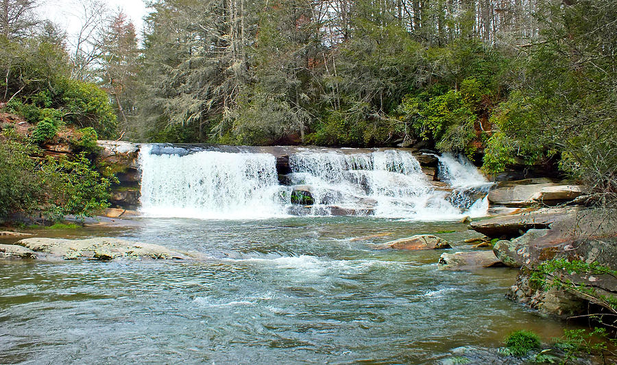 French Broad River Waterfall at Mill Shoals Photograph by Duane McCullough