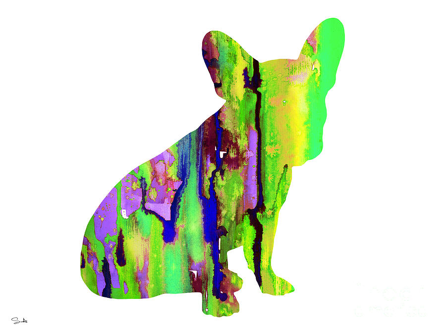 Dog Watercolor Painting - French Bulldog 2 by Watercolor Girl