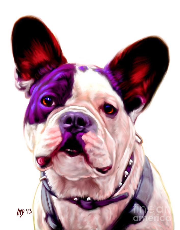 French Bulldog Portrait Painting by Iain McDonald | Fine Art America