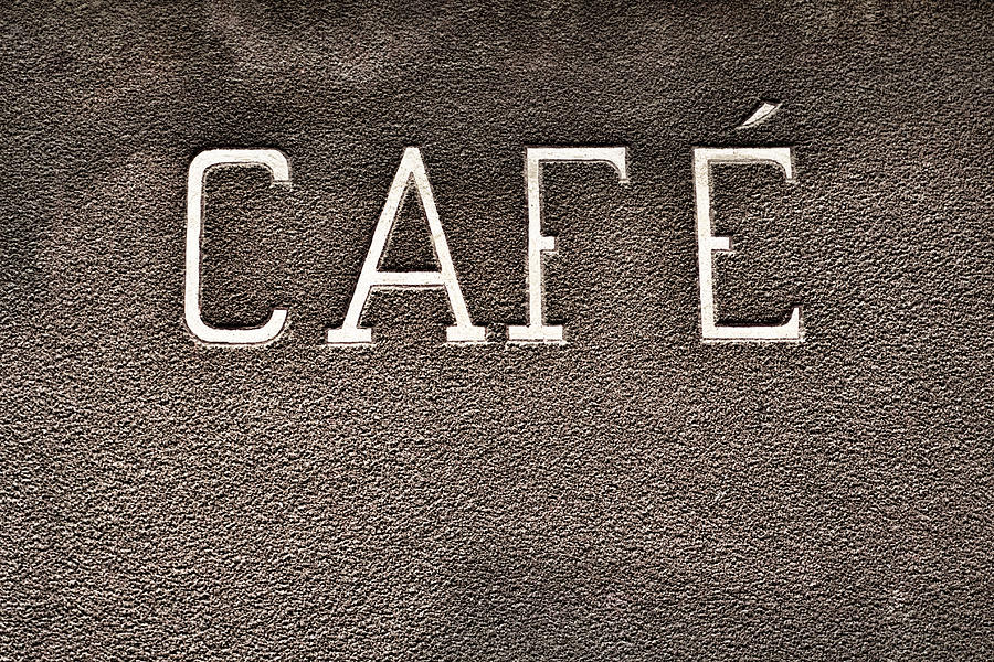 French Cafe Sign Photograph by Georgia Clare