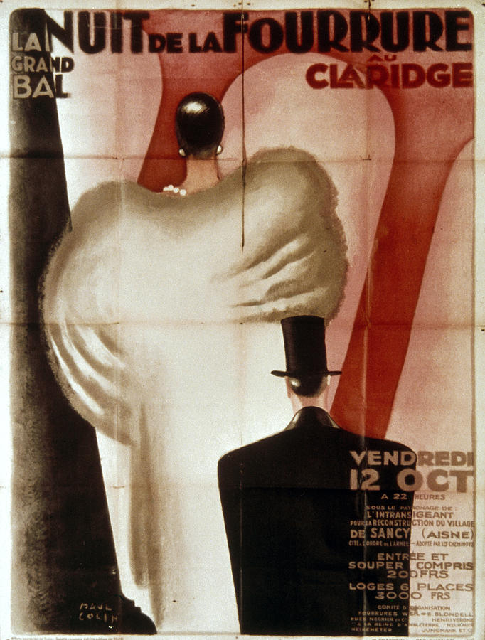 French Charity Ball, 1928 Painting by Granger
