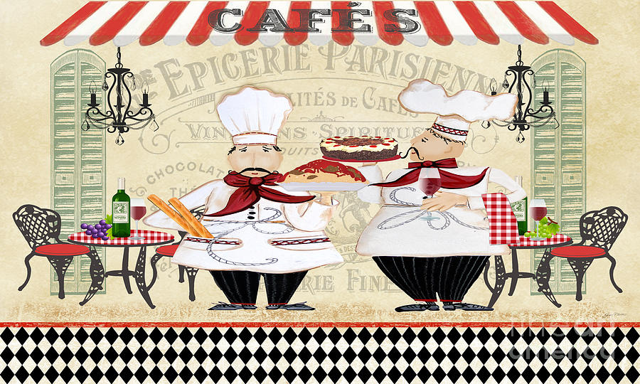 French Chefs-JP2250B Digital Art by Jean Plout