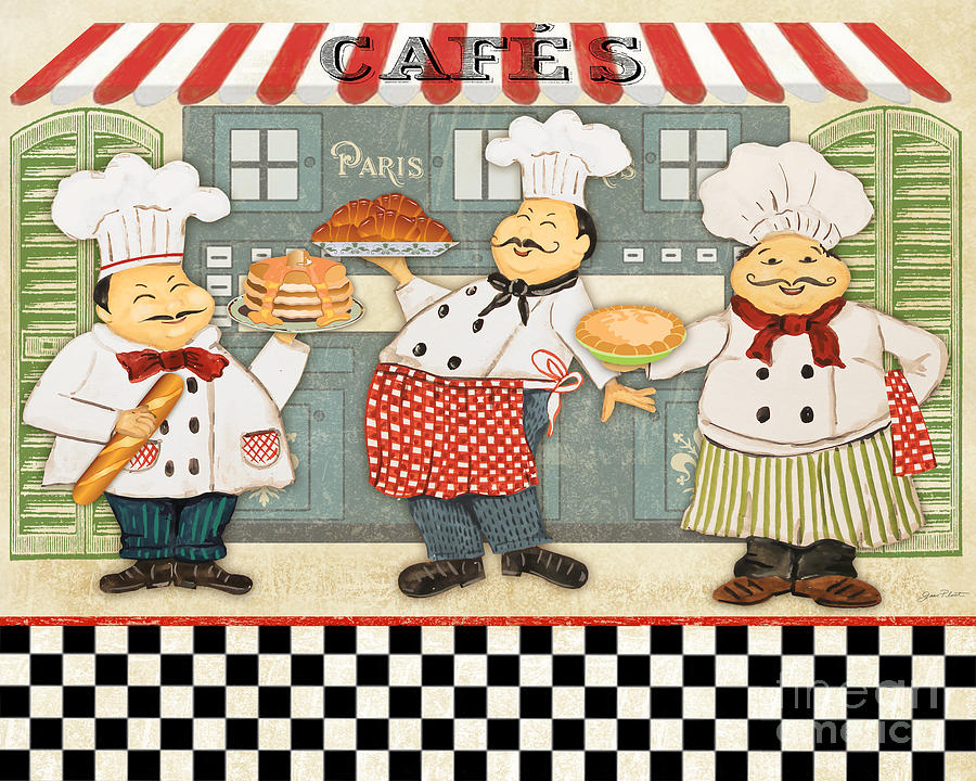 French Chefs-JP2280 Digital Art by Jean Plout