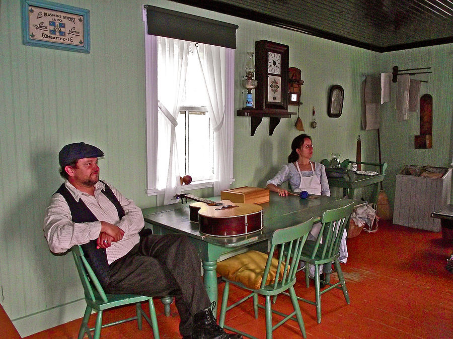 French Couple in Fishermans Home in LAnse Blanchette in Forillon National Park, Quebec, Canada Photograph by Ruth Hager
