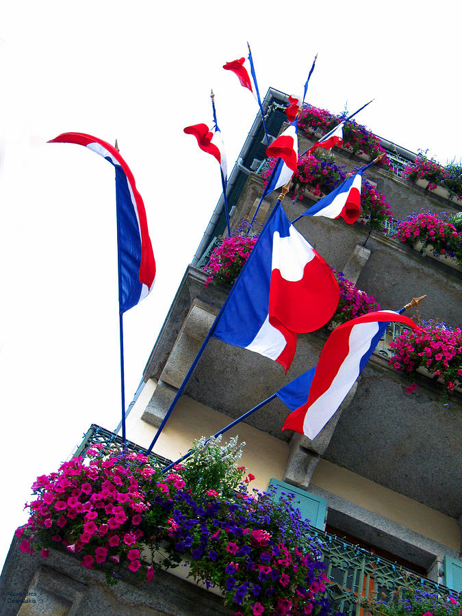 French Flags Photograph by Alexandros Daskalakis
