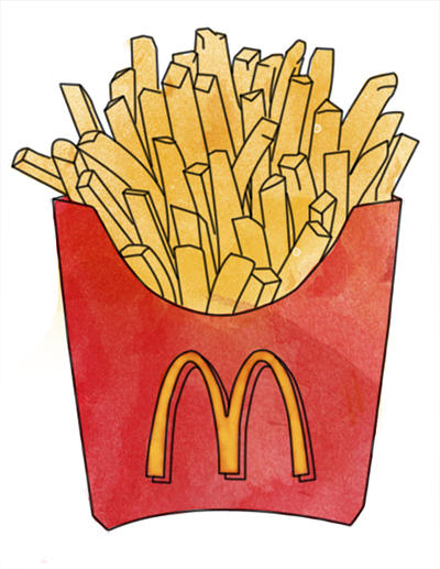 French Fries Digital Art by Marielle Tan