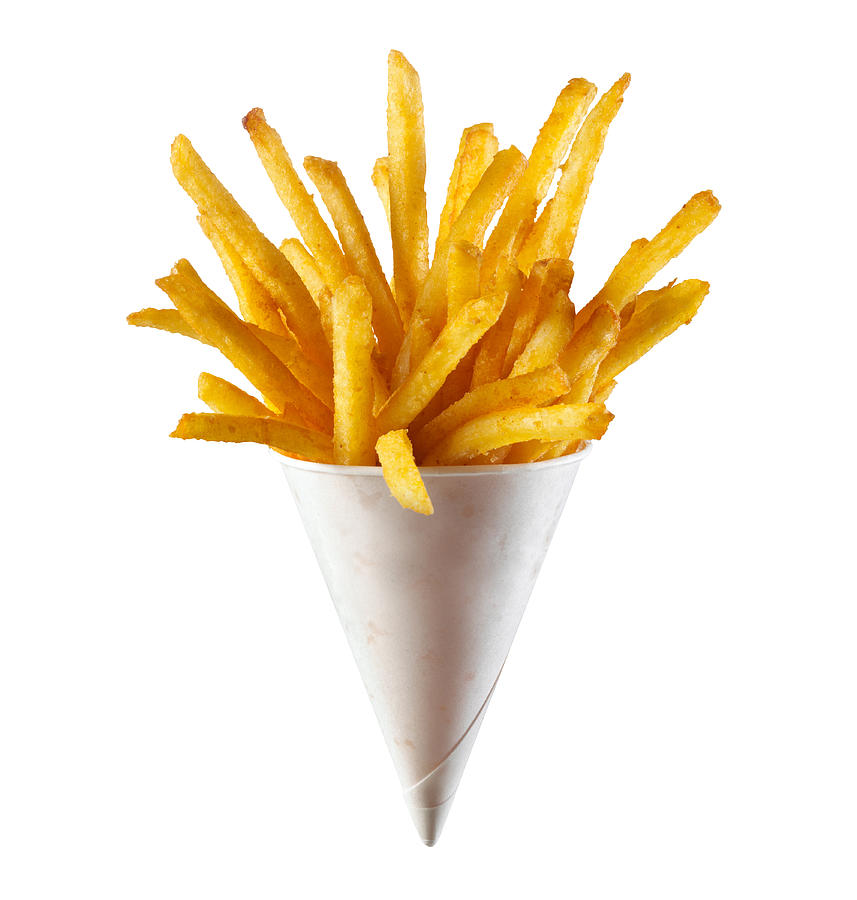 French Fries on White Background Photograph by Annabelle Breakey