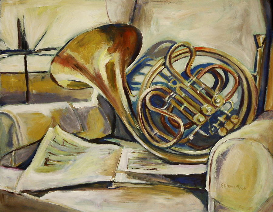 French Horn Painting