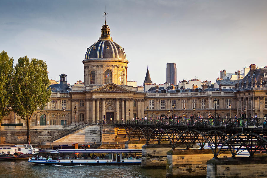 French Institue And Pont Des Arts Over Photograph by Richard Ianson