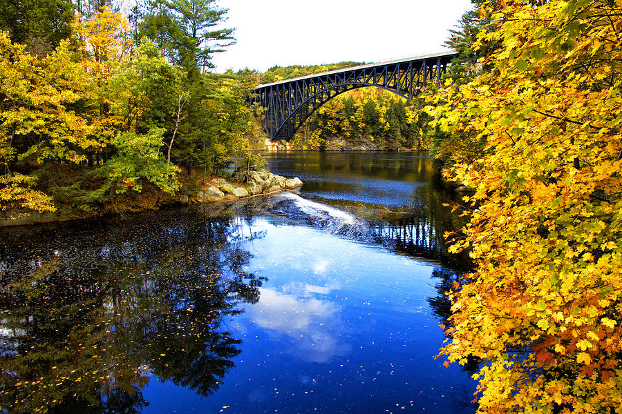 Autumn Colors Photograph - French King Bridge by Wade Crutchfield