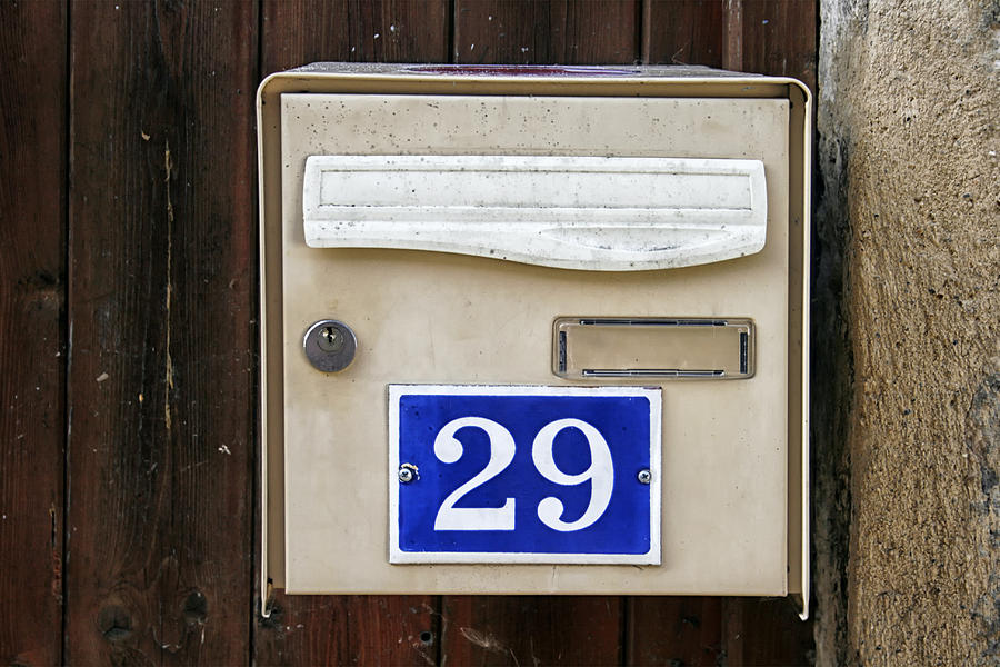 French Mailbox Number 29 Photograph by Georgia Clare