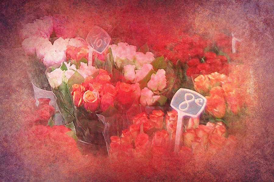 Rose Photograph - French Market Roses by Carla Parris