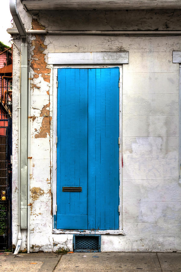 French Quarter Blue Door Photograph by Greg and Chrystal Mimbs | Fine ...