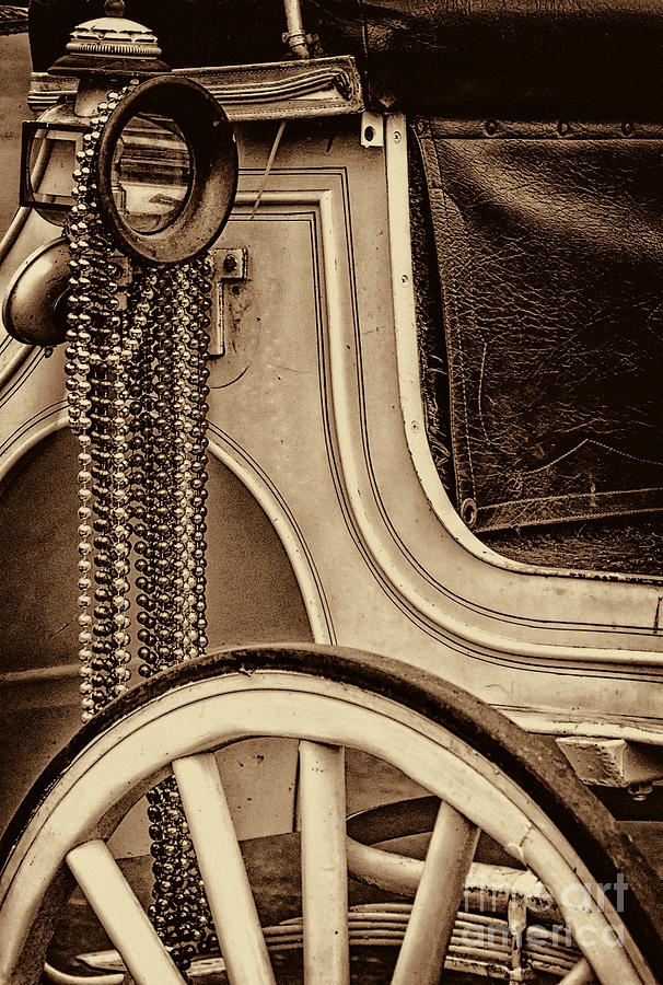 French Quarter Carriage And Beads Photograph