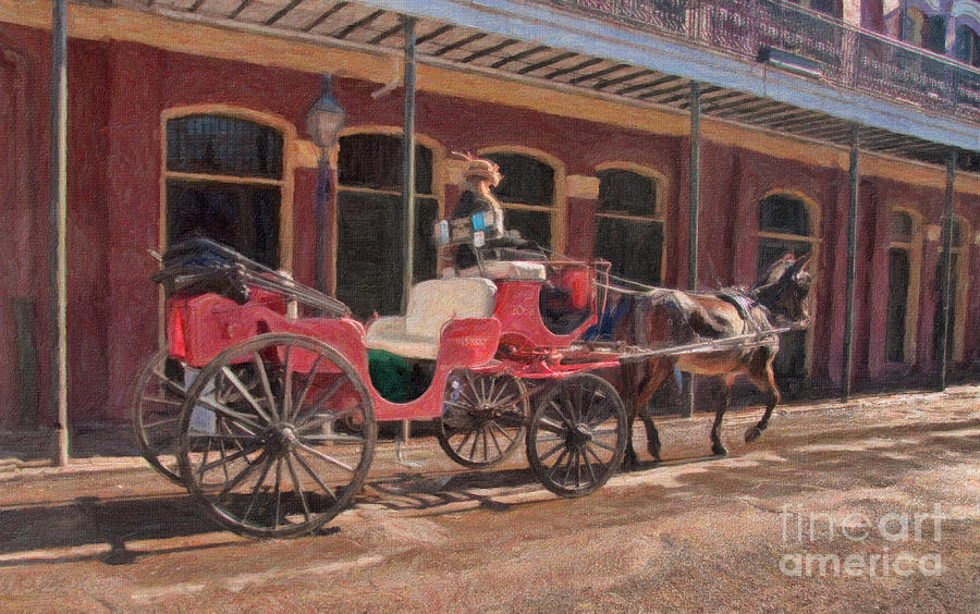 French Quarter Carriage in the Vieux Carre New Orleans Photograph by Kathleen K Parker