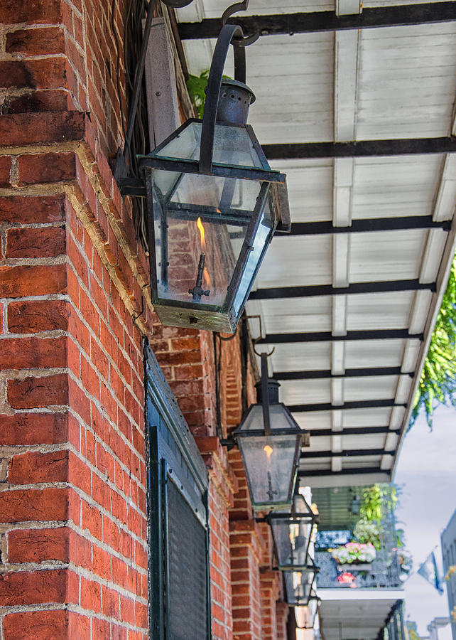 French Quarter Gas Lamps Photograph by John Ullrick - Pixels