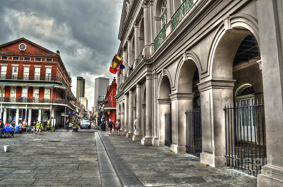 French Quarter near Cathedral Photograph by Timothy Lowry