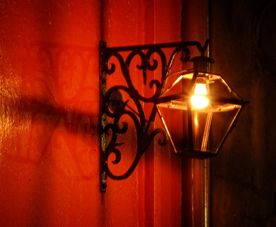 French Quarter Sconce Photograph by Greg and Chrystal Mimbs