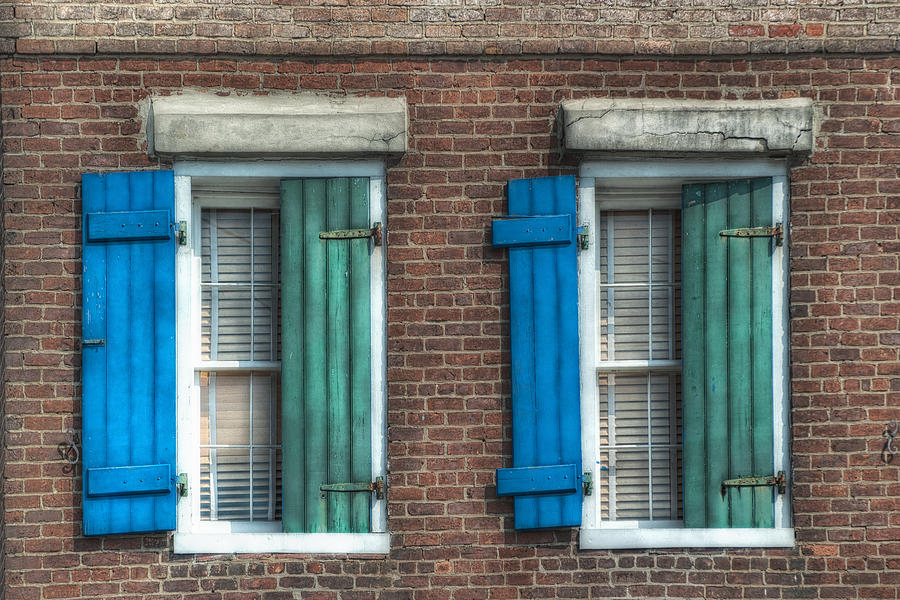 French Quarter Windows Photograph by Brenda Bryant