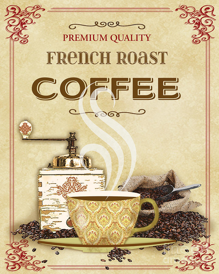 French Roast Coffee-JP2251 Digital Art by Jean Plout