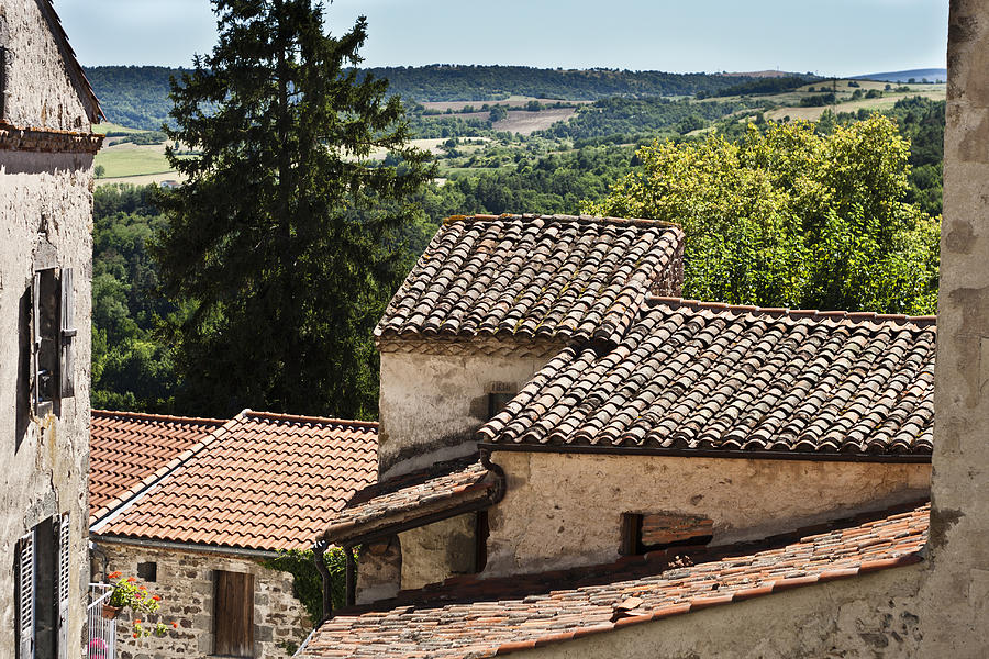 Architecture Photograph - French Roofs by Georgia Clare
