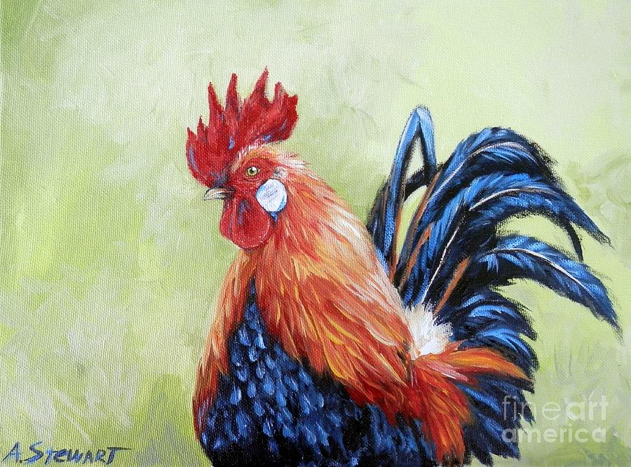 Rooster Painting - French Rooster by Amanda Hukill