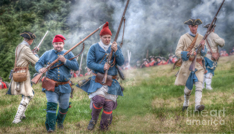 French Soldiers Battle Fury Fort Ligonier Digital Art by Randy Steele ...